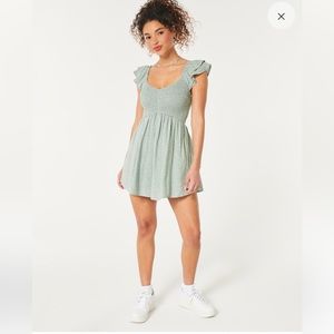 Green Hollister Romper Sundress